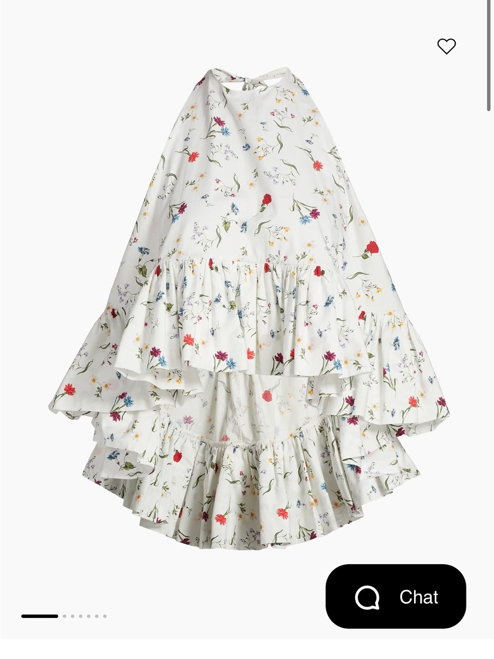 NWT Azeeza Winstop Floral Cotton Poplin Halterneck Top SOLDOUT